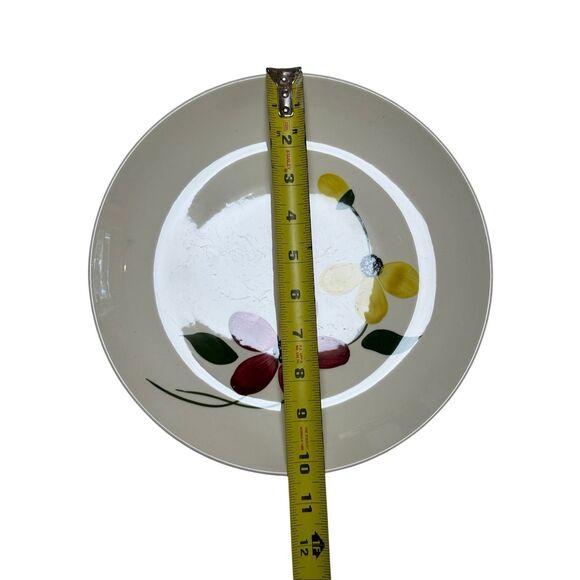 Blue Ridge Southern Pottery Hand Painted Floral Dinner Plate USA 9.5” - Picture 4 of 4